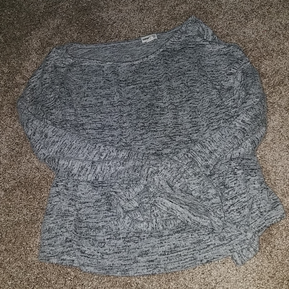 Garage soft grey crop top